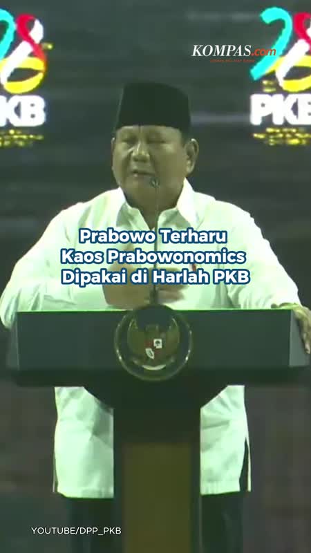 Prabowo Terharu Kaos Prabowonomics Dipakai di Harlah PKB