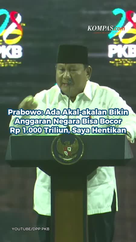 Prabowo: Ada Akal-akalan Bikin Anggaran Negara Bisa Bocor Rp 1.000 Triliun, Saya Hentikan