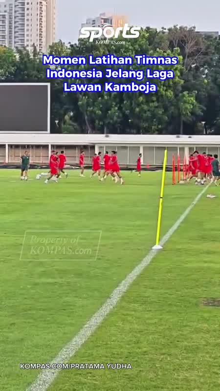 Momen Latihan Timnas Indonesia Jelang Laga Lawan Kamboja