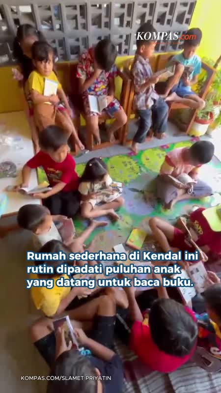 Teras Baca di Kendal, Ruang Sederhana yang Menumbuhkan Cinta Membaca Anak-anak
