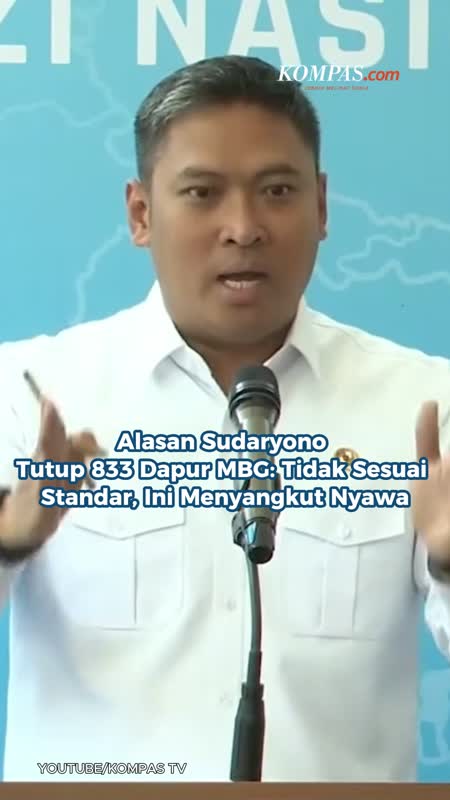 Alasan Sudaryono Tutup 833 Dapur MBG: Tidak Sesuai Standar, Ini Menyangkut Nyawa