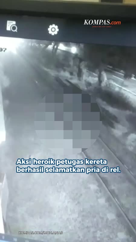 Viral Penjaga Perlintasan di Pasuruan Selamatkan Pria di Rel Kereta