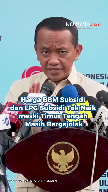 Harga BBM Subsidi dan LPG Subsidi Tak Naik meski Timur Tengah Masih Bergejolak
