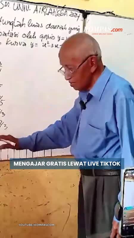 Kisah "Mbah Guru Matematika" Mengajar Gratis lewat Live TikTok