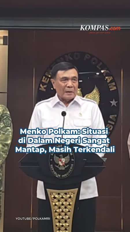 Menko Polkam: Situasi Di Dalam Negeri Sangat Mantap, Masih Terkendali