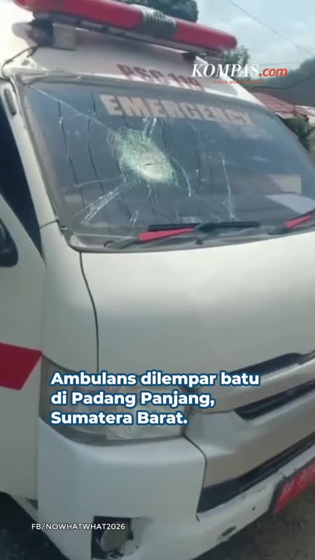 Ambulans Dilempar Batu Saat Antar Jenazah, Polisi Buru Pelaku