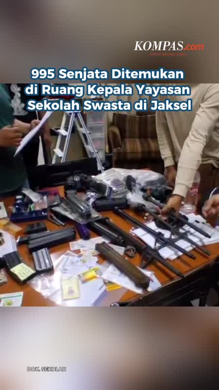 995 Senjata Api Ditemukan Di Ruang Kepala Yayasan Sekolah Swasta Di Jaksel