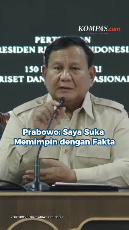 Prabowo: Saya Suka Memimpin Dengan Fakta