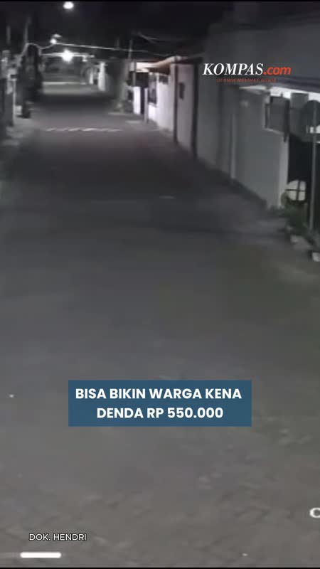 RW 1 Pucangsewu Surabaya Larang Warga Parkir di Jalan, Pelanggar Didenda Rp 550.000