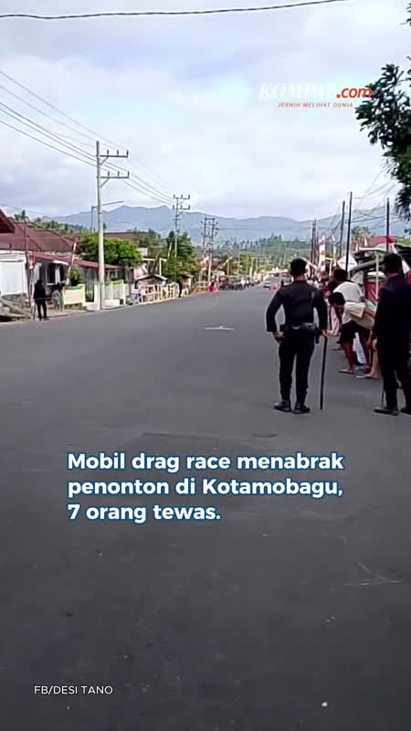 Mobil Drag Race Tabrak Penonton di Kotamobagu, 7 Orang Tewas