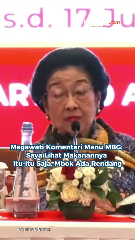 Megawati Komentari Menu MBG: Saya Lihat Makanannya Itu-itu Saja, Mbok Ada Rendang