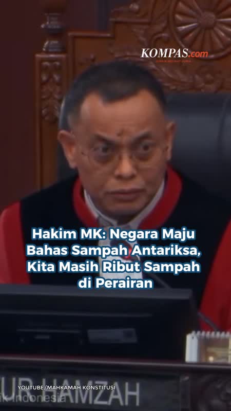 Hakim MK: Negara Maju Bahas Sampah Antariksa, Kita Masih Ribut Sampah di Perairan