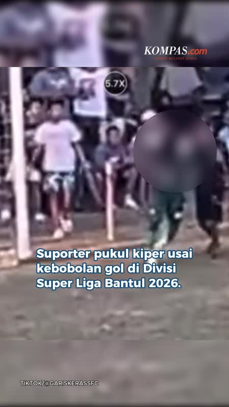 Suporter Pukul Kiper Karena Kebobolan Gol Di Liga Amatir Bantul