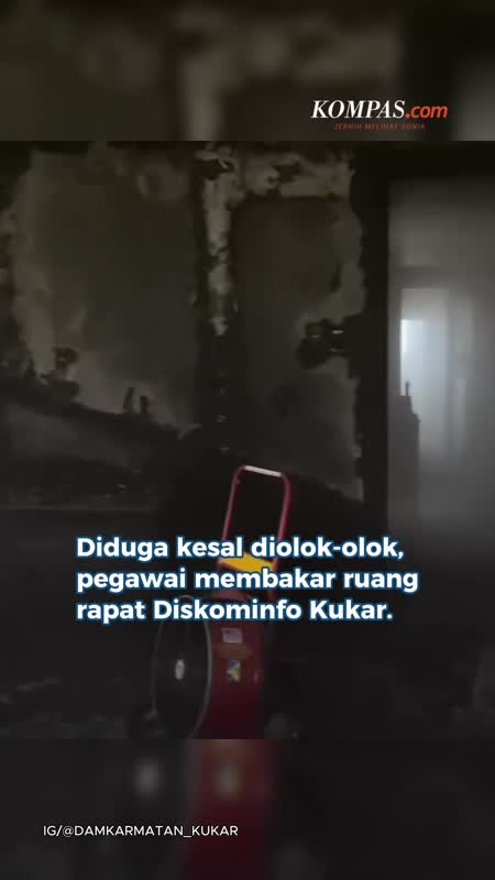 Kesal Jadi Bahan Olok-olok, Pegawai Diskominfo Kukar Bakar Ruang Rapat Kantor
