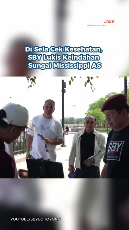 Di Sela Cek Kesehatan, SBY Lukis Keindahan Sungai Mississippi AS