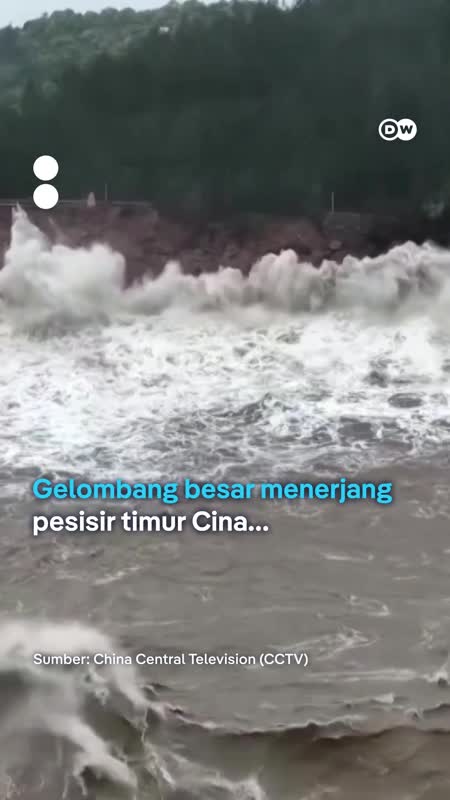 Topan Dolphin Hantam Pesisir Timur Cina, Evakuasi Besar-besaran Dilakukan