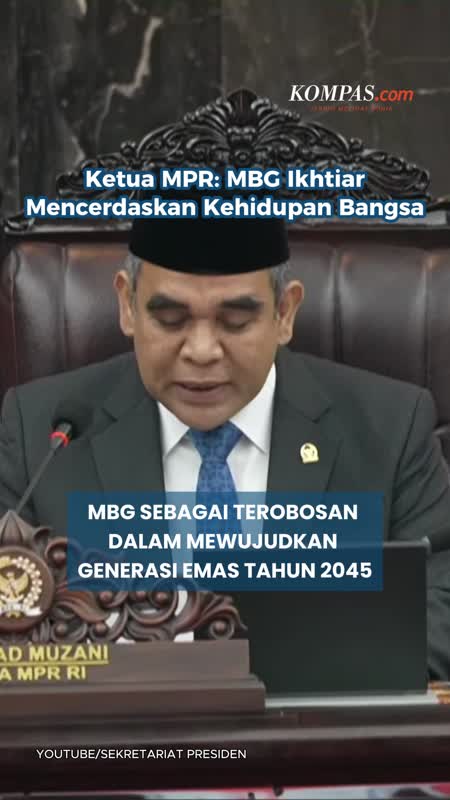 Ketua MPR: MBG Ikhtiar Mencerdaskan Kehidupan Bangsa