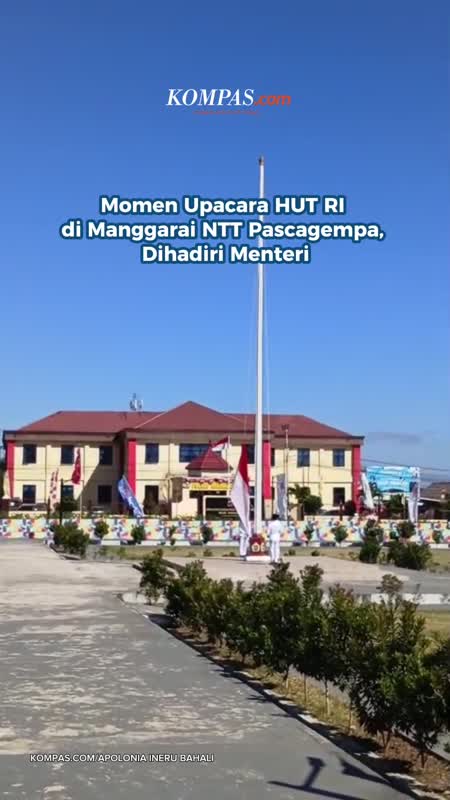 Momen Upacara HUT RI di Manggarai NTT Pascagempa, Dihadiri Menteri