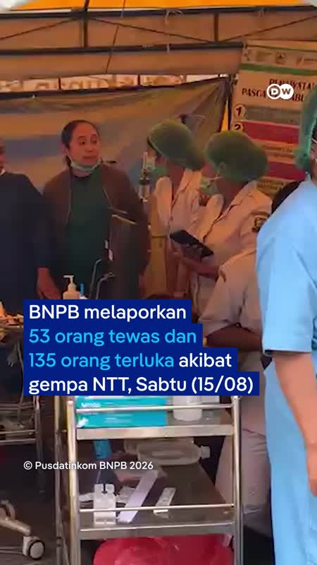 Gempa Bermagnitudo 7,7 Guncang NTT, 53 Orang Tewas Dan 135 Luka-luka