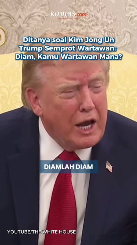 Ditanya Soal Kim Jong Un, Trump Semprot Wartawan: Diam, Kamu Wartawan Mana?