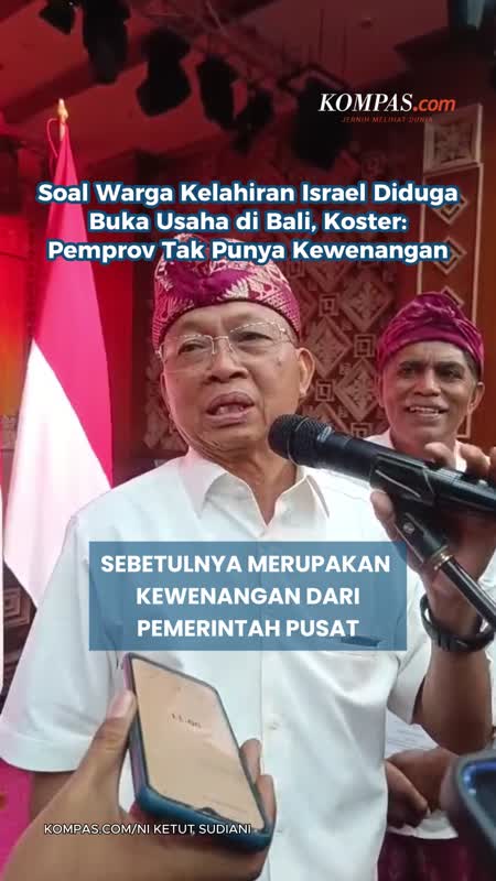 Soal Warga Kelahiran Israel Diduga Buka Usaha Di Bali, Koster: Pemprov Tak Punya Kewenangan