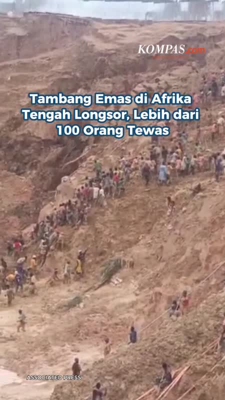 Tambang Emas di Afrika Tengah Longsor, Lebih dari 100 Orang Tewas