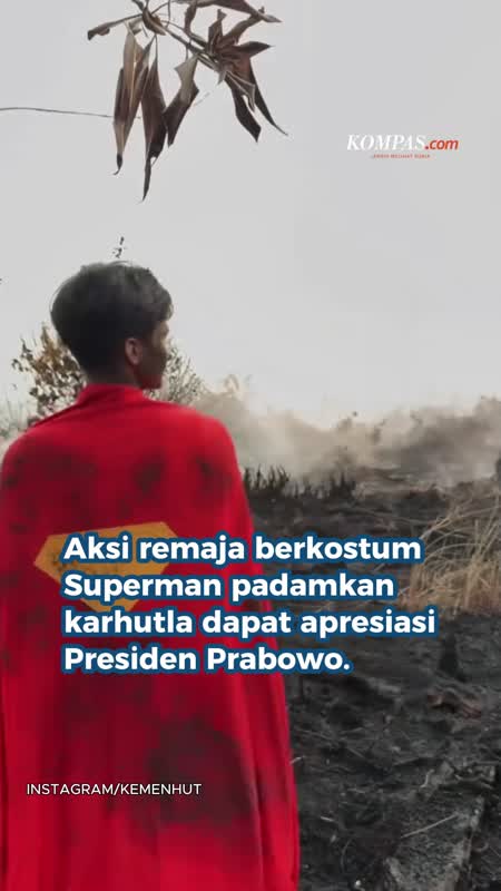 Jadi “Superman” Padamkan Karhutla, Remaja di Palangka Raya Ditawari Jadi Polisi Hutan
