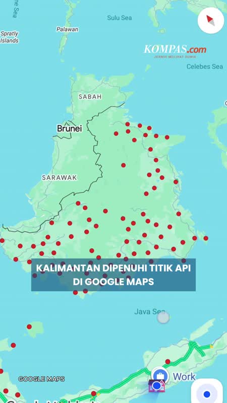 Kalimantan Dipenuhi Titik Api Di Google Maps, Warga Sesak Terkena Asap