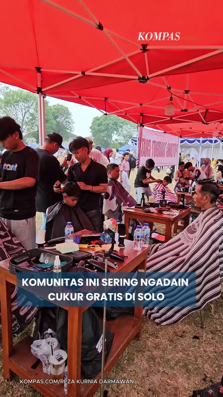 Dari Barber untuk Warga, "Lagi Bercerita" Bikin Cukur Gratis di Solo