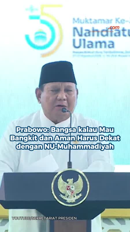 Prabowo: Bangsa Kalau Mau Bangkit Dan Aman Harus Dekat Dengan NU-Muhammadiyah