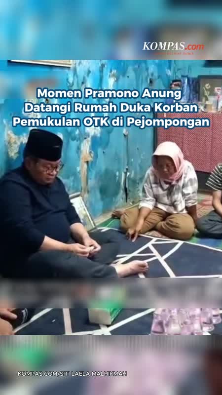 Momen Pramono Anung Datangi Rumah Duka Korban Pemukulan OTK di Pejompongan