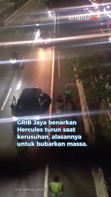 GRIB Jaya Benarkan Hercules Turun Saat Kerusuhan, Imbau Massa Pulang