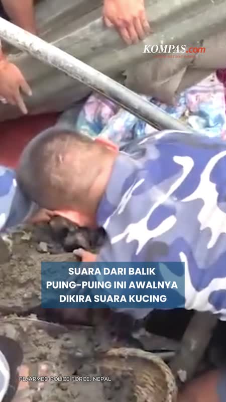 60 Jam Tertimbun Reruntuhan Akibat Banjir Bandang Nepal, Bocah 6 Tahun Selamat