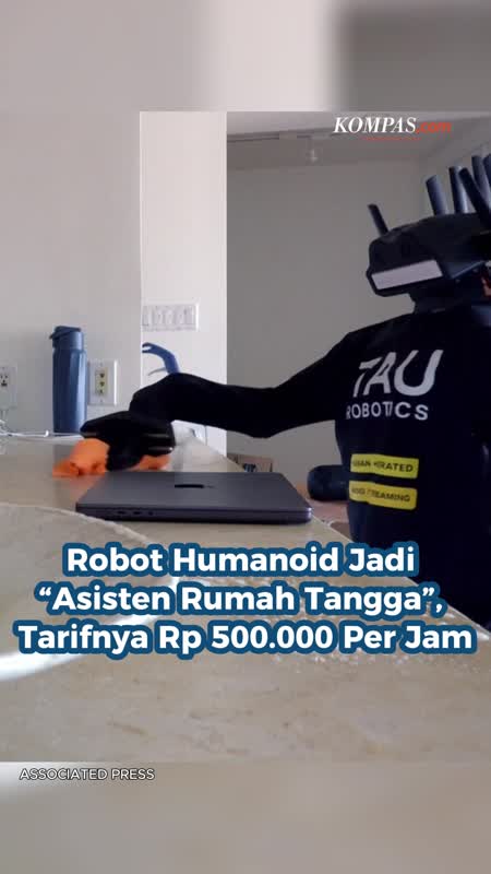 Robot Humanoid Jadi “Asisten Rumah Tangga”, Tarifnya Rp 500.000 Per Jam