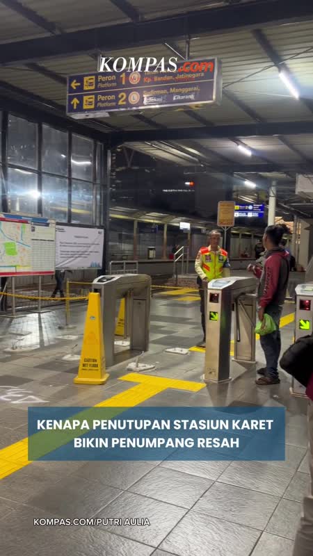 Stasiun Karet Resmi Ditutup, Penumpang Harus Jalan 500 Meter