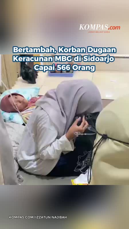 Bertambah, Korban Dugaan Keracunan MBG di Sidoarjo Capai 566 Orang