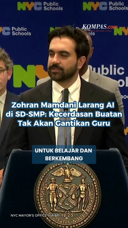 Zohran Mamdani Larang AI di SD-SMP: Kecerdasan Buatan Tak Akan Gantikan Guru