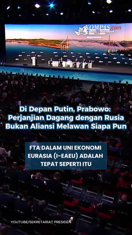 Di Depan Putin, Prabowo: Perjanjian Dagang dengan Rusia Bukan Aliansi Melawan Siapa Pun
