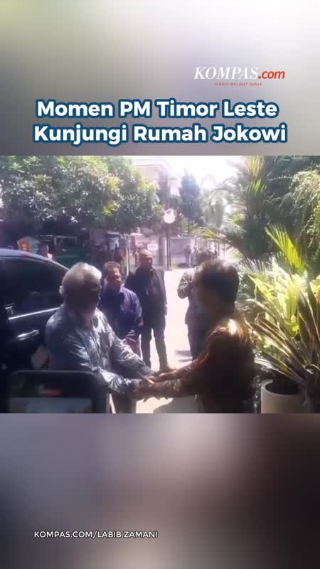 Momen PM Timor Leste Kunjungi Rumah Jokowi