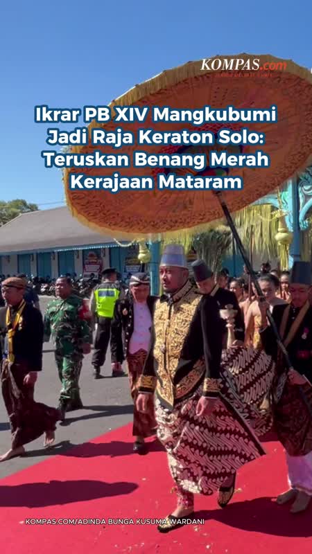 Ikrar PB XIV Mangkubumi Jadi Raja Keraton Solo: Teruskan Benang Merah Kerajaan Mataram