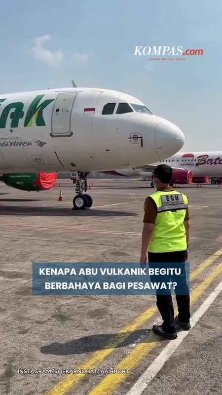 Abu Vulkanik Berbahaya bagi Pesawat, Matikan Mesin dan Bikin Kaca Kokpit seperti Diamplas
