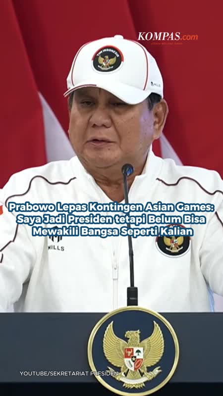 Prabowo Lepas Kontingen: Saya Jadi Presiden Tapi Belum Bisa Mewakili Bangsa Seperti Kalian
