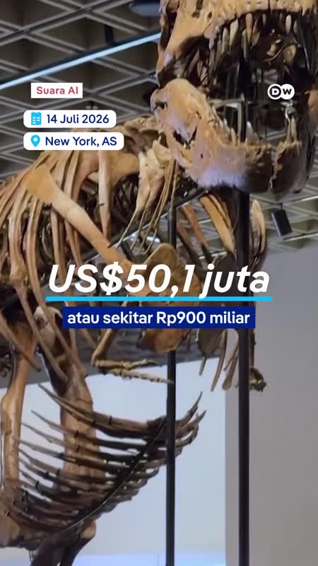 Kerangka T.Rex ini Terjual Seharga Rp900 Miliar