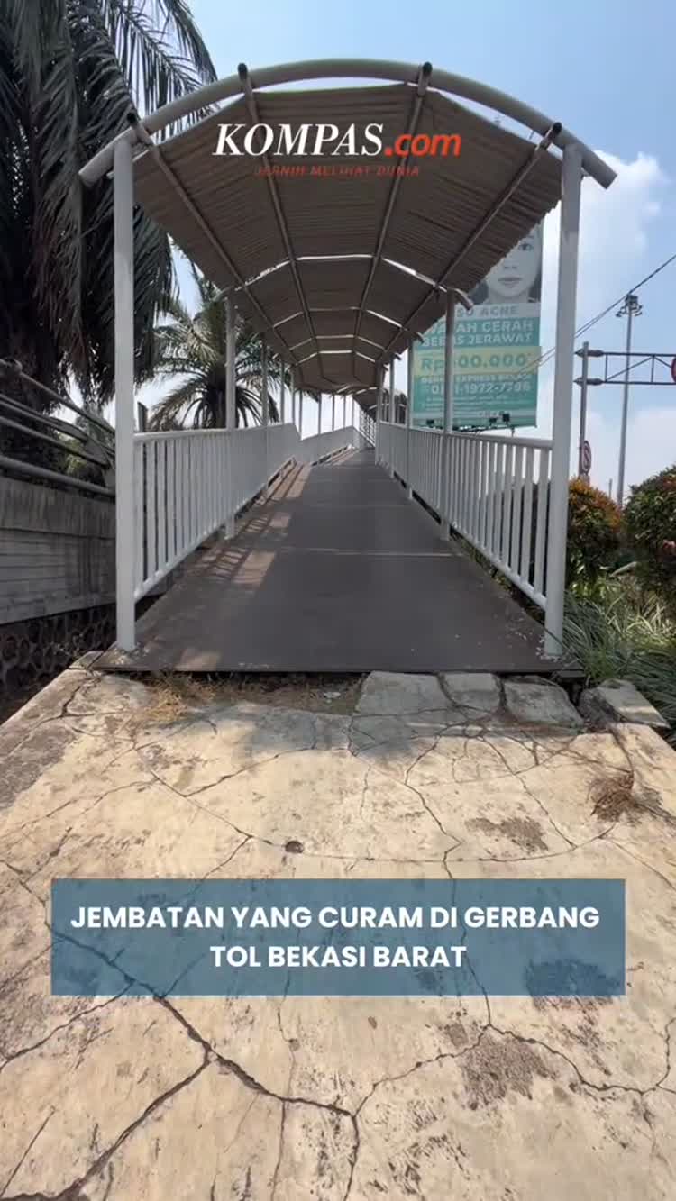 JPO Curam di Bekasi, Kini Dipasang Tagngga