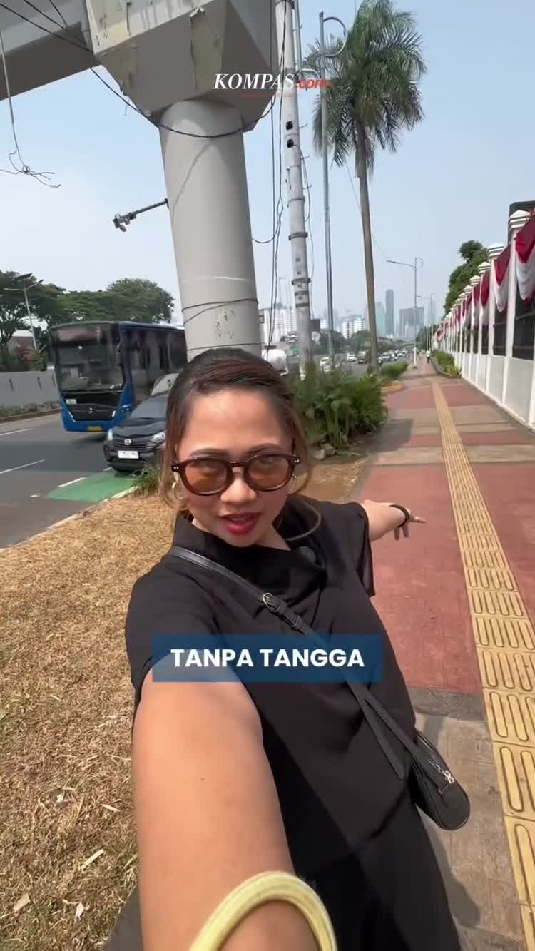 Tangga JPO Depan Gedung DPR/MPR Hilang, Warga Bingung Nyebrang