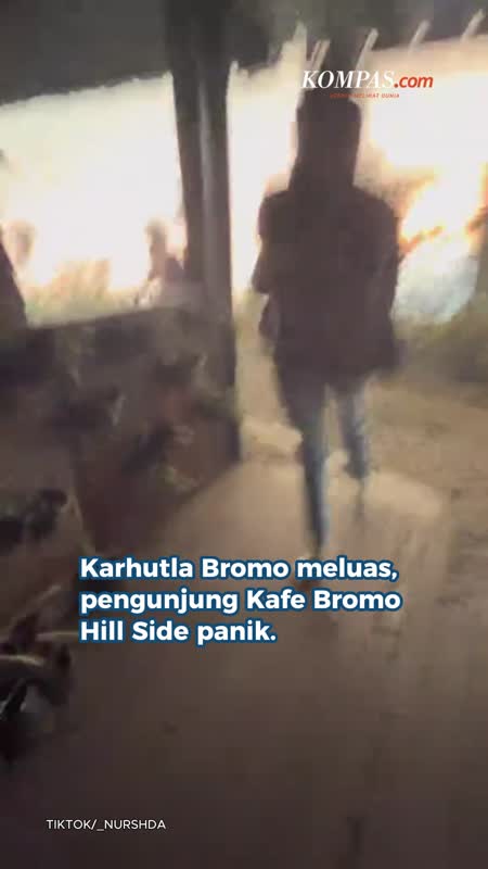 Kebakaran Bromo Meluas, Pengunjung Kafe Hill Side Panik