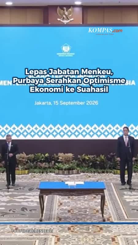 Lepas Jabatan Menkeu, Purbaya Serahkan Optimisme Ekonomi Ke Suahasil