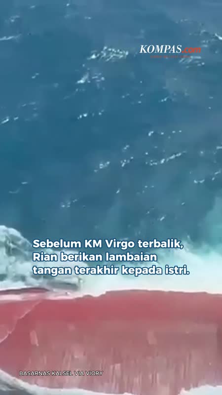 Sebelum Kapal Virgo Terbalik, Rian Lambaikan Tangan Terakhir Kepada Istri Yang Hamil 6 Bulan