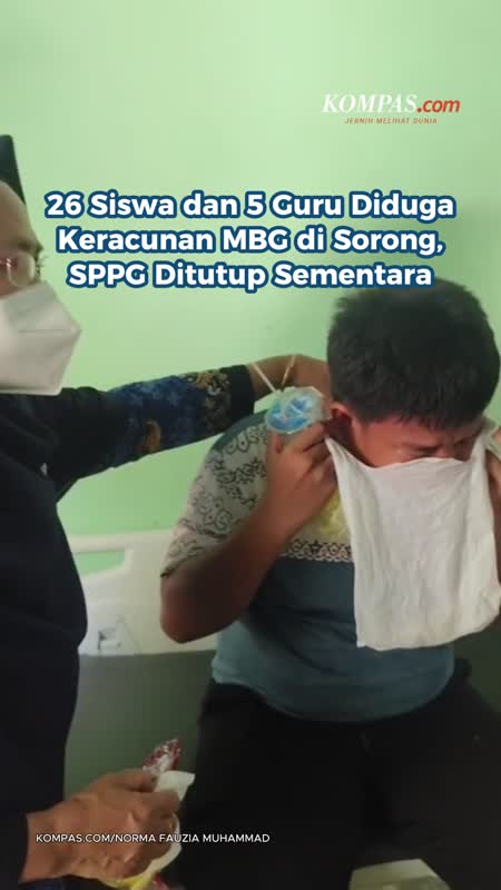 26 Siswa Dan 5 Guru Diduga Keracunan MBG Di Sorong, SPPG Ditutup Sementara