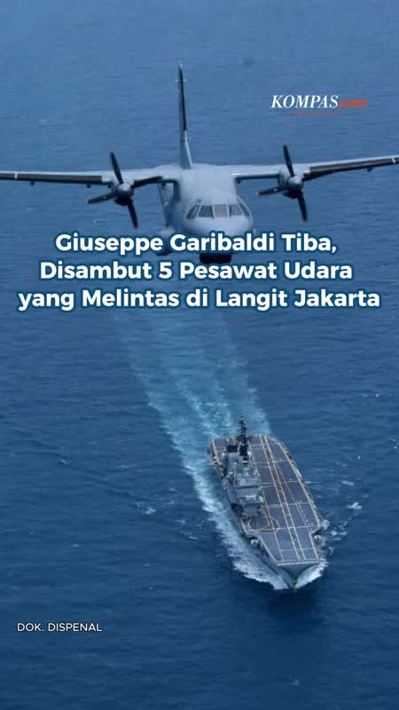 Giuseppe Garibaldi Tiba, Disambut 5 Pesawat Udara yang Melintas di Langit Jakarta